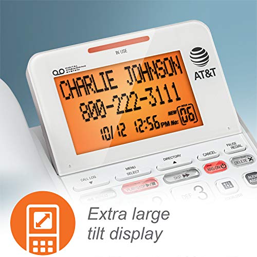 AT&T CL4940 Corded Standard Phone With Answering System And Backlit