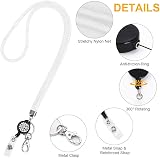 Vicloon Victorini Crystal Transparent Card Holder with Lanyard Set White view 3
