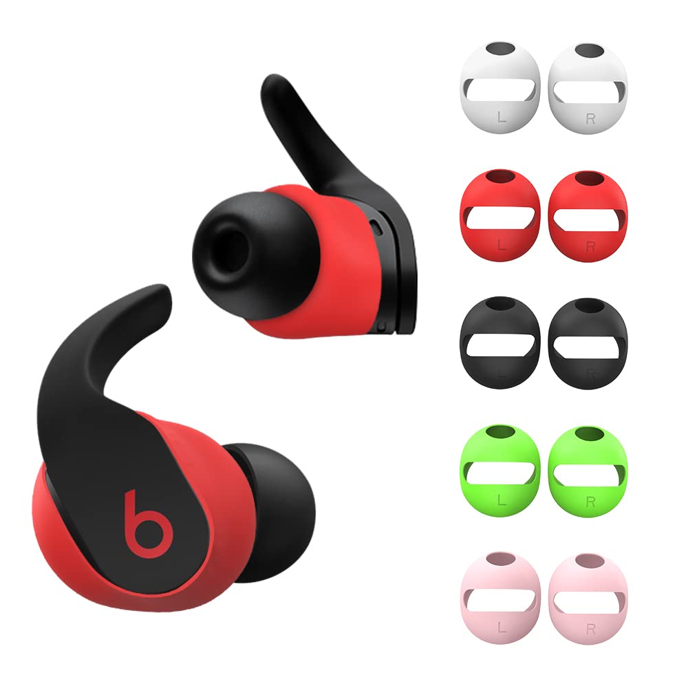 Photo 1 of [5 Pairs] WOFRO Beats Fit Pro Ear Tips Covers Silicone Anti-Slip Protective Ear Covers Skin [Fit in Case] Earbuds Accessories Compatiable with Beats Fit Pro 2021(5 Colors Mixed)