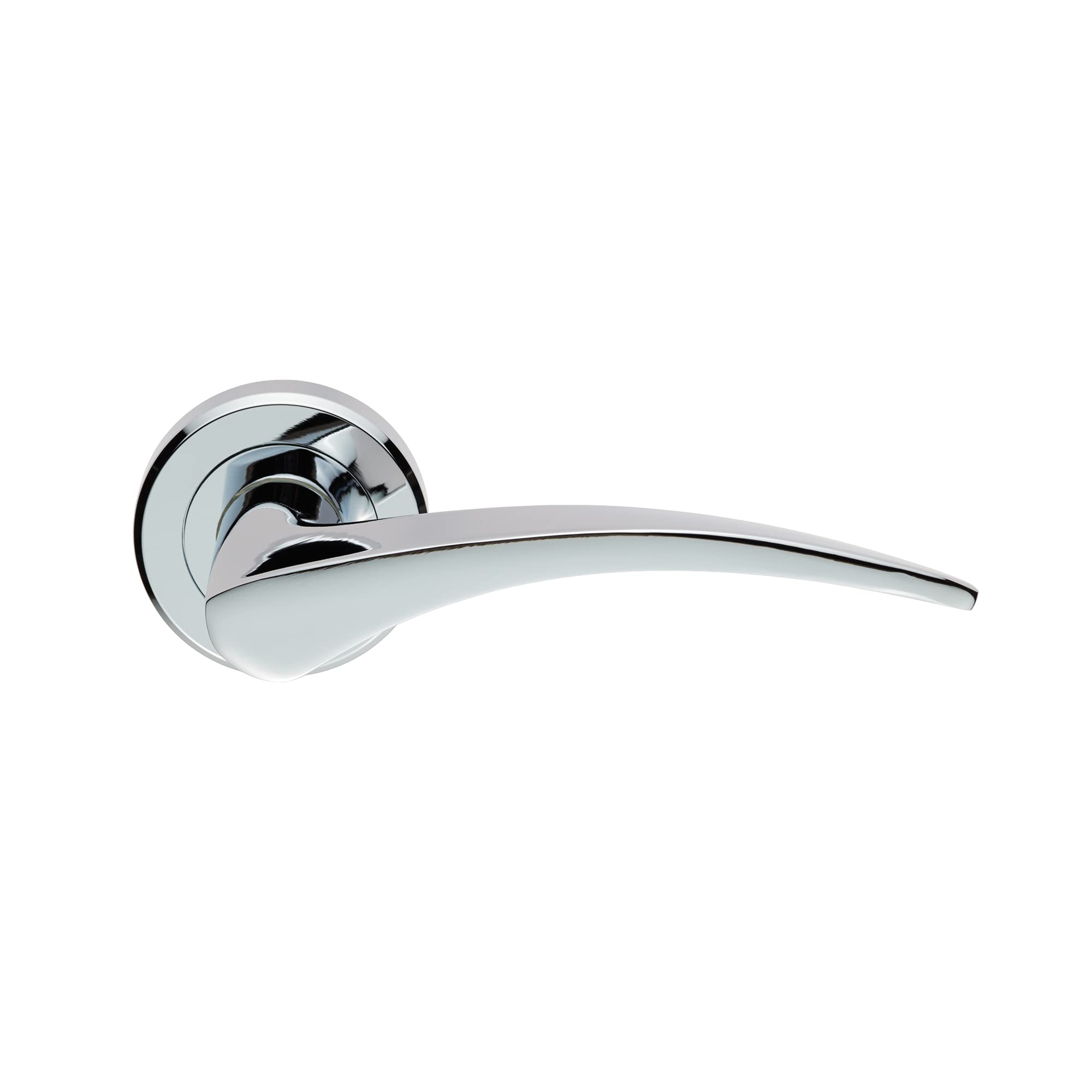 Serozzetta Olivier Door Handle, Satin Chrome