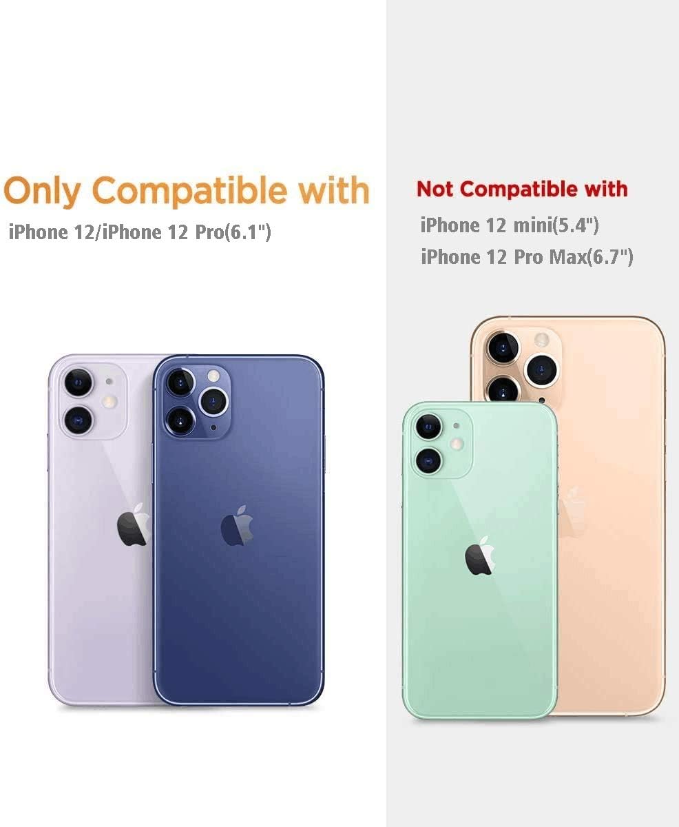 AICase iPhone 12 pro/iPhone 12 Transparent 360 Military Grade Shockproof PC Protective Case Bumper Cover for iPhone 12 pro/12 Clear 6.1 inch 2020 - Image 4