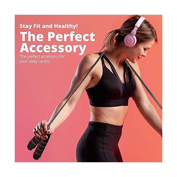 NA-Skipping-Rope-Adult-Jumping-Rope-Adjustable-For-Men-Women-Kids-Jump-Rope-For-Exercise-Fat-burning-Workout-Home-or-Gym-personal-Training-Rope-Pack NA Skipping Rope Adult - Jumping Rope Adjustable For Men Women Kids - Jump Rope For Exercise Fat burning Workout Home or…