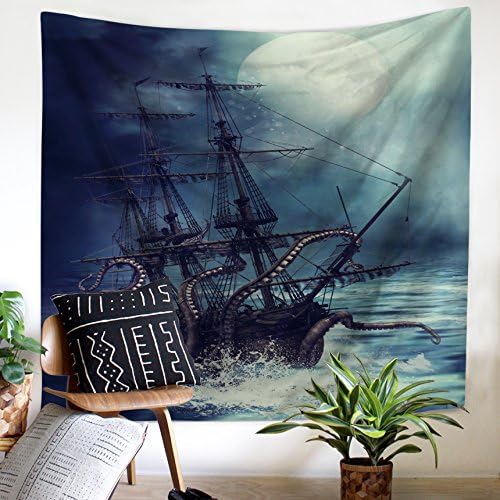Tapestry Wall Hanging Pirate Beach India Art Cool Bohemian College Dorm Gypsy