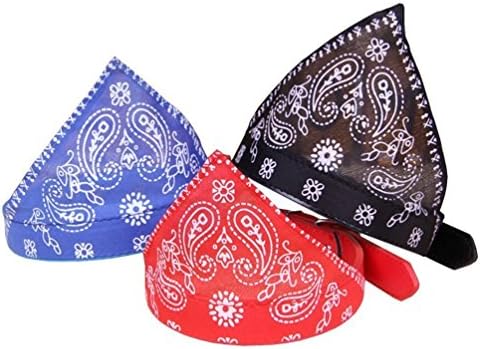 Adjustable Pet Dog Cat Bandana Scarf Collar Neckerchief Puppy 3-PC Set