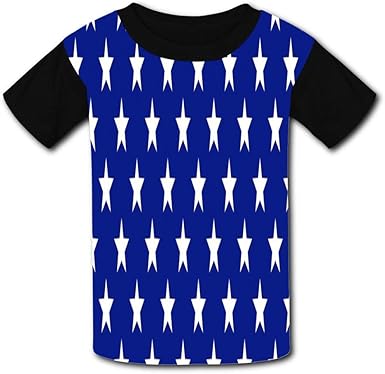 Blue t shirt with white stars Clearance