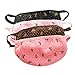 Kawaii Anti-dust Winter Warm Cotton Bowknot Bow Ear Loop Face Mouth Mask for Women Teenagers 3pcs Randon Color