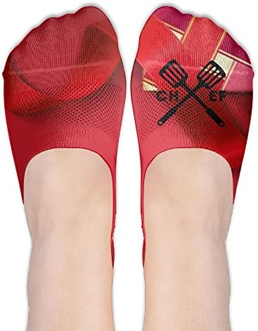 Chefâ€s Cooking 3D Print Casual Low Cut Thin Loafers Non Slip Boat Shoes Liners