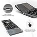 Foldable Bluetooth Keyboard, Jelly Comb B003B Dual Mode USB Wired & Bluetooth Keyboard with Touchpad Rechargeable for Windows Android Tablet Smartphone Surface and More-Updated (Dark Gray)