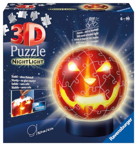 Ravensburger 3D Puzzle Pumpkin Head - Ages 6+, 72 Pieces