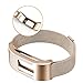 Garmin Vivofit3/ Jr Milanese Bands - C2D JOY Milanese Replacement Milanese Band with Case for Garmin Vivofit 3/Vivofit Jr, Rose Gold (4.8-6.8inch)