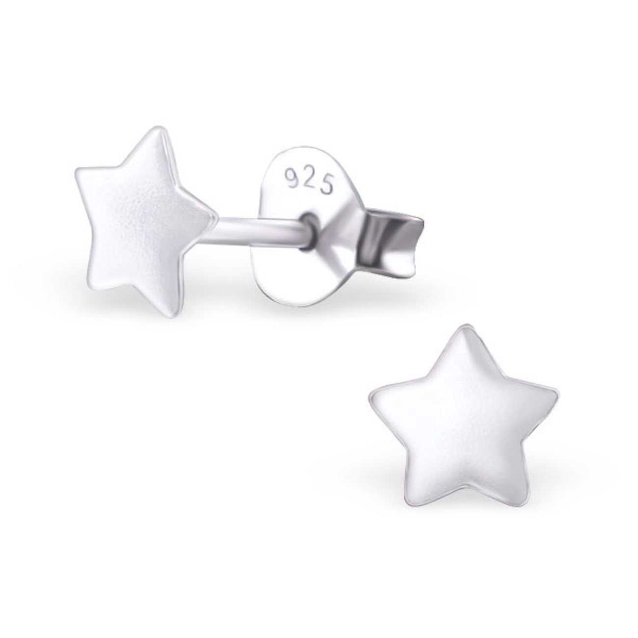 925 Sterling Silver Star Stud Earrings for Women & Girls – Cute Dainty Everyday Jewellery Gift – Hypoallergenic & Nickel-Free – The Rose & Silver Company