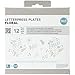 We R Memory Keepers 0633356037439 Printing Plate Letter Press-Floral Set (12 Piece)