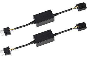 SUPAREE Anti-Flicker Decoder LED Headlight Canbus H4 Led Light Bulb Canbus Wiring Kit Computer Warning Canceller Error Free Resistor fit for Wrangler 7'' Led Headlight