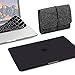 GMYLE MacBook Pro 13 Case 2019 2018 2017 Release A2159/A1989/A1706/A1708, Plastic Hard Shell Cover, Storage Bag Travel Pouch, Keyboard Cover Set Compatible Newest Mac Pro 13 Inch – Black
