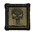 Punisher Skull 1x1 inch Military Patch / Morale Patch - Multiple Colors