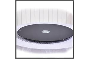 ZYXQQJ Tempered Glass Rotating Tray 20" 24" 28" 31" 35" Large Lazy Susan Serving Tray For Dining Table Round Table Top Turnta