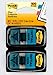 Post-it Initial Here Flags, 50/Dispenser, 2 Dispensers/Pack, 1 in Wide, Blue (680-IH2)