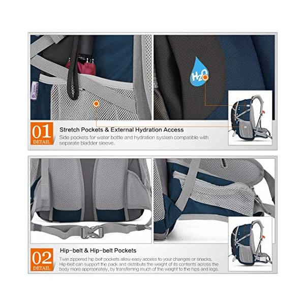 mountaintop unisex rucksack 40l