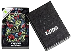 Zippo Skull Crown Glow-in-The-Dark 540 Color Design