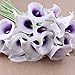 niceEshop(TM) European Style Calla Lily Bridal Wedding Bouquet Real Touch PU Flowers (Light Purple, 10Pcs)