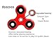 Fidget Spinner for Anti Stress and Anxiety Release. Doocoos Ceramic Bearings for Blazing Speed and Smoothness (Red)