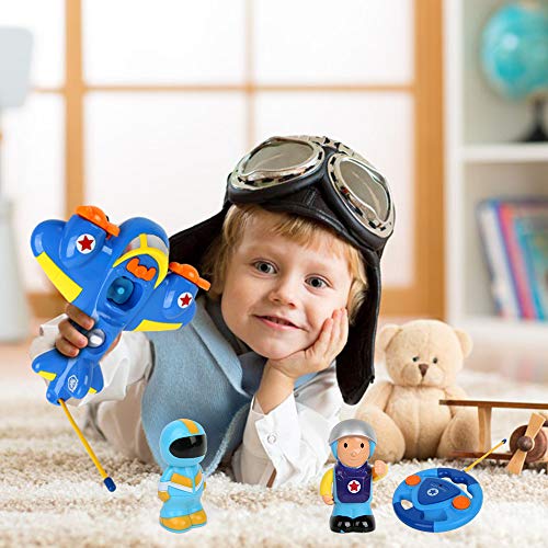 image for BeebeeRun RC Cartoon Remote Control Race Cars,2-Channel Radio Airplane