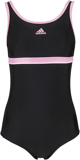 Amazon Co Jp Adidas アディダス 水着 ワンピース スクール スポーツ 女の子 キッズ ジュニア Dv08 ブラック ピンク 140cm 服 ファッション小物
