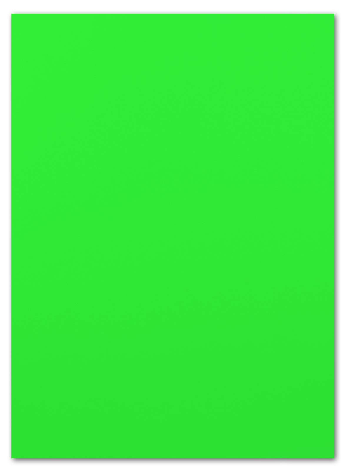 Glüxx-Agent 50 sheets of luminous paper DIN A4-21.0 x 29.7 cm - neon paper green - 80 g/m² - double-sided neon green - poster paper for illuminated posters