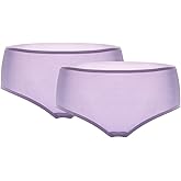 SilRiver Women's 100% Silk Panty Briefs Travel Hipster Bikini Underwear (2pcs Pack) Breathable Underpants
