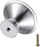 kuou 4 Pack Cabinet Door Knobs 25mm Round Chrome Stainless Steel Bedroom view 4