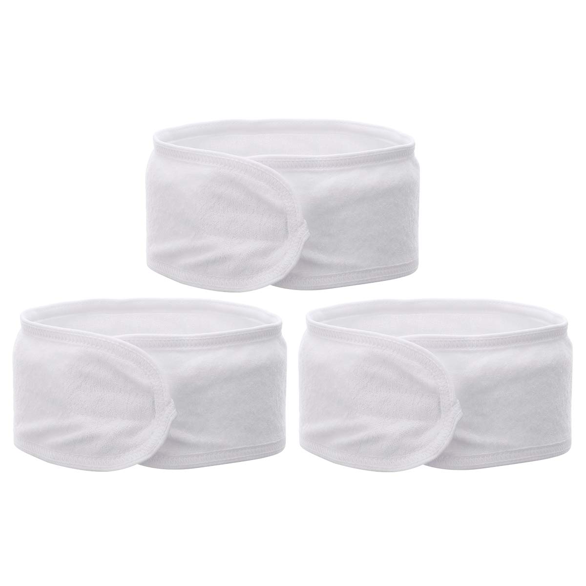 Frcolor 3pcs Self-Adhesive Spa Bath Shower Make Up Wash Face Cosmetic Headband