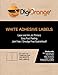 DigiOrange 200 Premium Self Adhesive White Blank Half Page Shipping Labels 8.5x5.5 for Laser Inkjet Printer