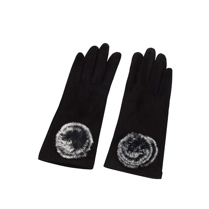 Hobull Womens Winter Gloves Warm Lined Wool Thicken Driving