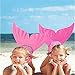 Zole Mermaid Swim Fin Adjustable Diving Monofin Swimming Foot Flipper Mono Swim Training For Kids Childrens (green with purple)