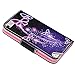 iPod Touch 5 Case, iPod Touch 6 Wallet Case - Mavis's Diary Colorful Painted Purple Dream Butterfly Premium PU Leather Cover for Apple iPod Touch 5th & 6th Generation