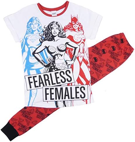 Ladies Older Girls Superhero Pyjamas Pajamas Sleepwear Marvel DC Comics