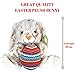 KINREX Stuffed Bunny Rabbit Plush - Easter Animal Plush Toys for Kids - Baby Easter Basket Stuffers Gifts - Measures 11.81