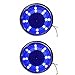 2pcs Stainless Steel Cup Drink Holder with Drain Marine Boat Rv Camper