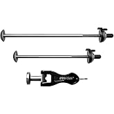 Pinhead Bicycle Locking Skewer Set, 2 Pack, Silver (PH-110) | Pinhead 2-Pack Bicycle Wheel Skewers with Keyed Lock &amp; Anti-Theft Security