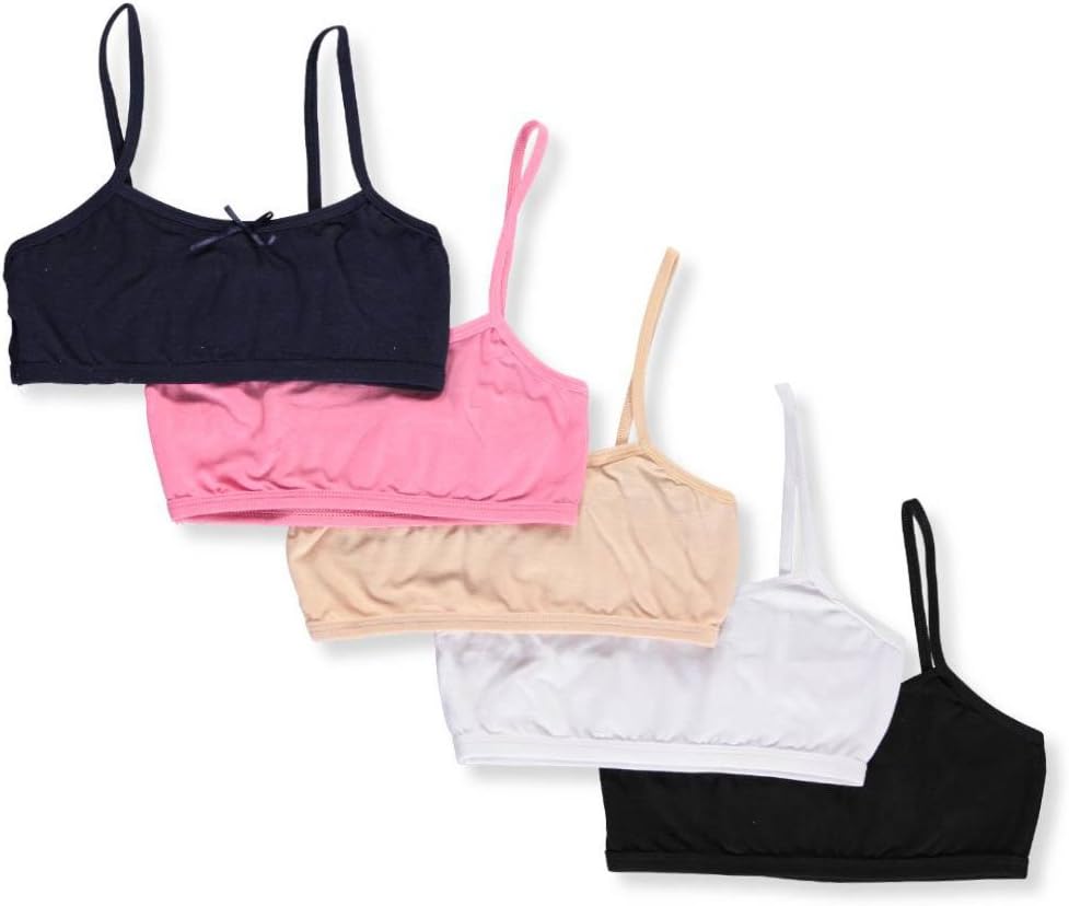 Big Girls' 5-Pack Bralettes