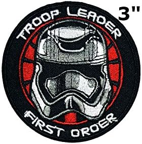 Application Star Wars Classic First Order Chrome Troop Leader Cosplay Badge Embroidered Iron Or Sewn-On Applique Patch