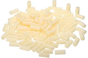 PATIKIL M5 Round ABS Spacers Washer Heavy Duty Spacers Never Rust, 120 Pcs 5.5mm ID, 9mm OD, 20mm Length Without Threaded,Swi