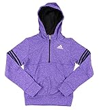Adidas Youth Big Girls Fleece Quarter Zip Pullover Hoodie