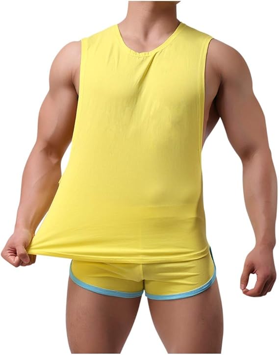 Amazon タンクトップ 短パン セット メンズ 部屋着 夏 ランニングウェア コンプレッションウェア 無地 スポーツ ショーツ おしゃれ ファッション 筋トレ Tシャツ トレニンーグ 爽やか タンクトップ 通販
