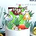 NUOBESTY 4pcs Sloth Cake Toppers Animal Birthday Party Fruit Cake Picks Food Decoration Supplies