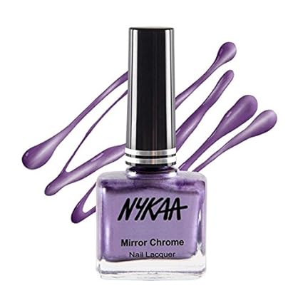 Nykaa Mirror Chrome Nail Lacquer - Purple Galaxy (Shade No.178) (9 ml)