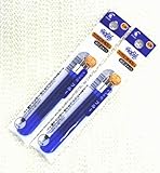 Pilot Frixion Ball Slim Gel Ink Pen Refill-0.38mm-blue-pack of 3x2pack Value Set