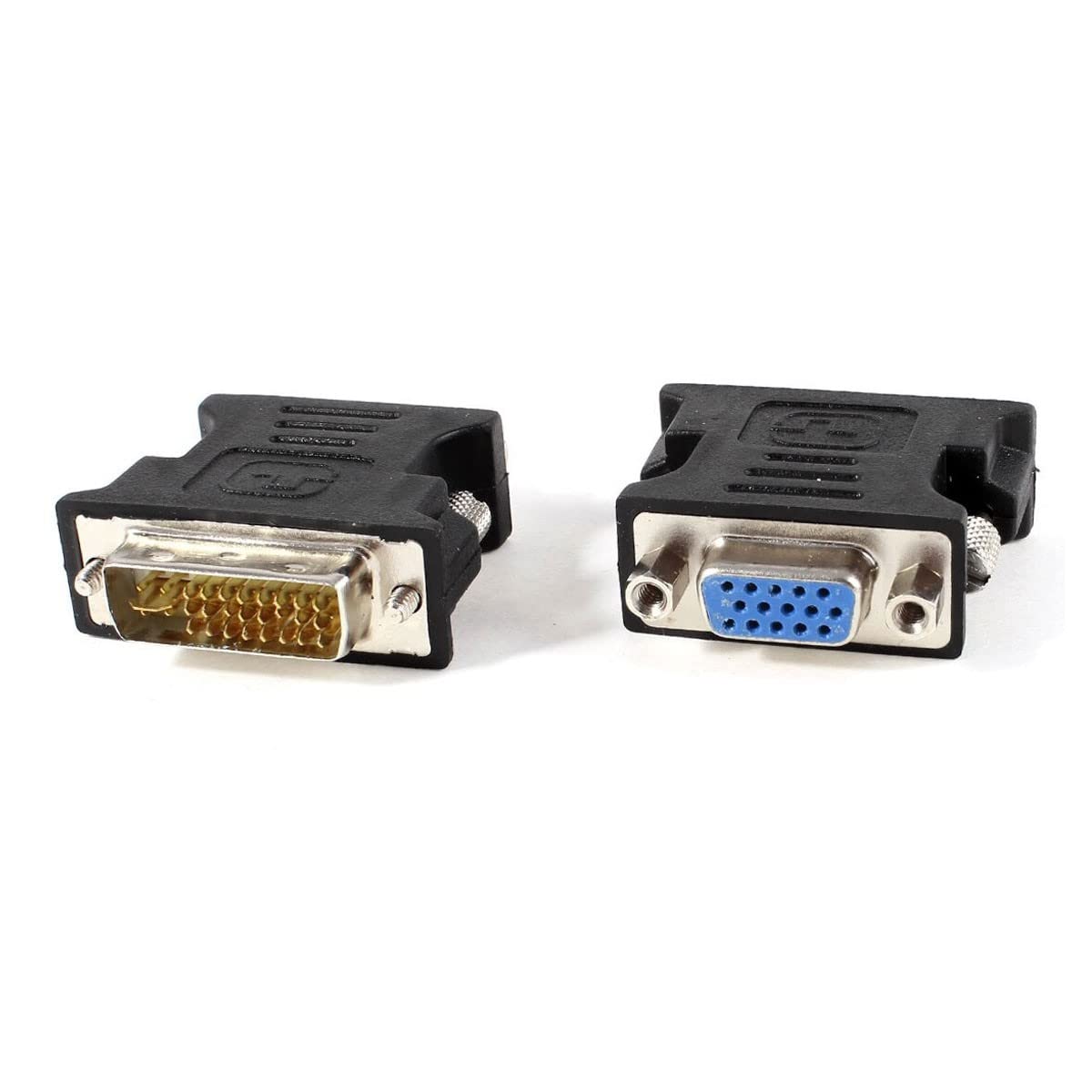'Lanberg/0012 Black "Dual Link DVI-I (24 + 5 Pin) Male to VGA 15-Pin Female Adapter Black