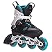 K2 Skate Women's Alexis Pro 84 Inline Skates, White/Blue/Gold, 9
