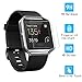 V-Moro Fitbit Blaze Bands, Accessory Classic Band Bracelet Replacement Strap Sport Bands with Metal Frame for Fitbit Blaze Smart Fitness Watch (2-Pack, Tempered Glass)